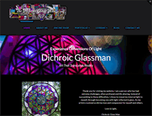 Tablet Screenshot of dichroicglassman.com